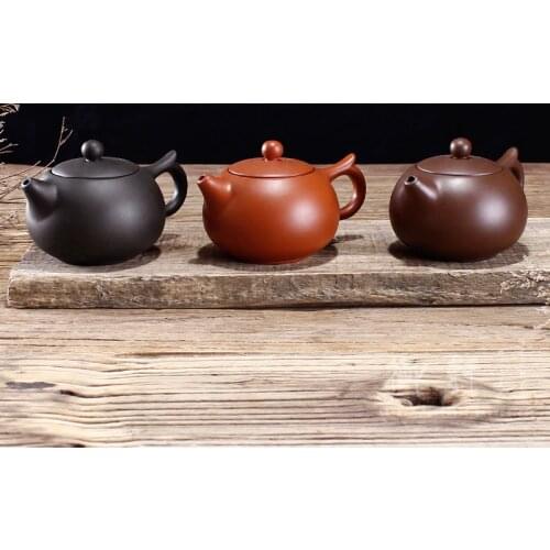 Chinese Yixing purple clay Tea Pot Hand Made Pot Dahongpao Mud Tea Set xishi teapot Custom gifts Authentic 120ml
