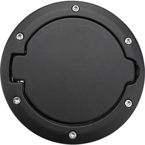 For Jeep Wrangler JK 07-18 2/4 Doors Fuel Door Gas Tank Cover Fuel Tank Cap Car accessories Black ABS