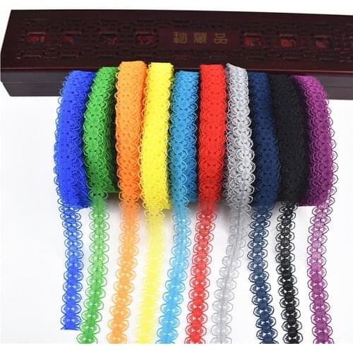 10yards lace Ribbons for needlework tape width14MM DIY embroidery dress net Fabric for sewing Handicraft accessories Decoration