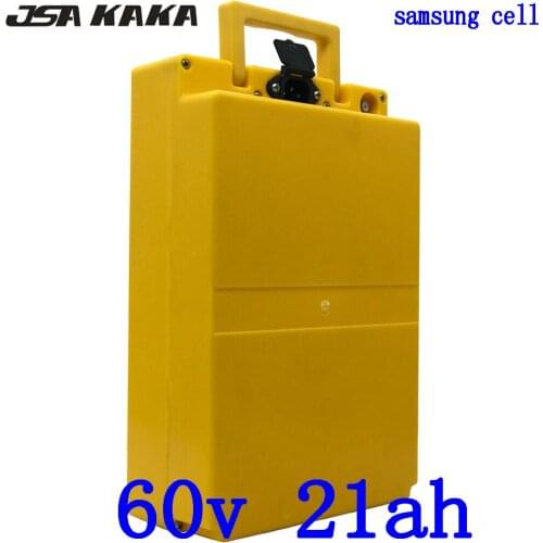 60V 20AH lithium battery 60V 21AH electric bicycle battery 60v 20ah lithium ion battery use samsung cell with 67.2V 5A charger