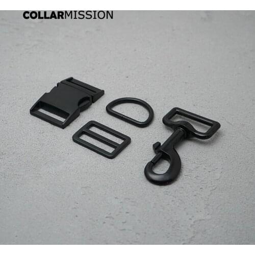 Metal buckle+Tri-Glid+D ring+metal dog clasp/set) Retailing 30mm for DIY dog collar set harness good quality DIY accessories