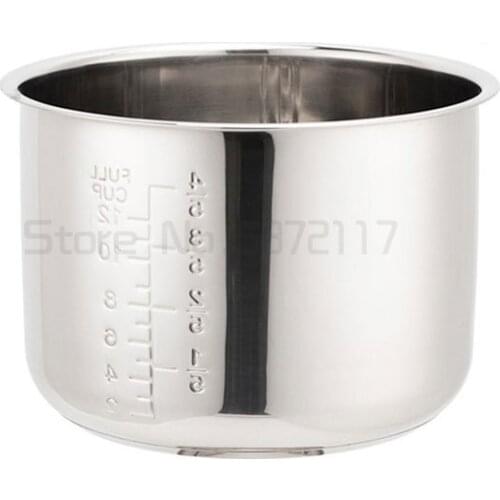 Rice cooker bowl 2L 3L 4L 5L 304 stainless steel soup rice bowl cooking pot universal