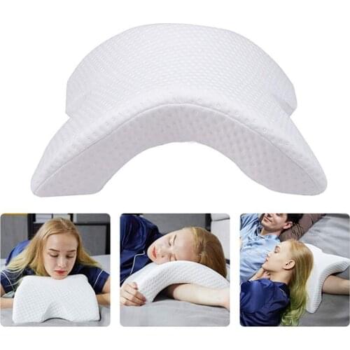 Multifunction Curved Sleeping Pillow Hollow Design Bedding Sleep Arm Pillow Body Head Neck Support Cushion Cervical Nap Pillows