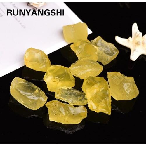 1pc Natural yellow Quartz Raw Crystal citrine Rough Specimen Healing crystal love natural stones and minerals fish tank stone
