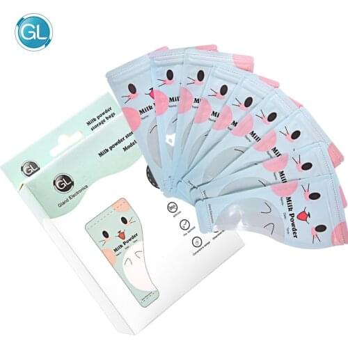 GL 90pcs 200ml Baby Food Milk Storage Bag Breast Milk Storage and Milk Powder bag combo sale PP material BPA free