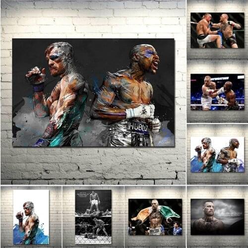 Conor McGregor Poster Inspirational Boxing Canvas Print Painting Wall Decor Wall Art Picture for Living Room Decoration Cuadros