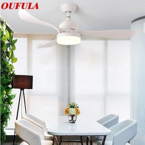 DLMH Modern Ceiling Fan Lights With Remote Control Decorative For Home Living Room Bedroom Dining Room
