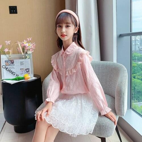 Белые блузки для девочек Pteromys China At AliExpress