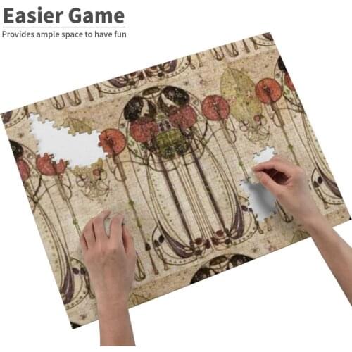 Rennie Mackintosh The Wassail 1900 Detail Crop Jigsaw Puzzle Educational Puzzle Games Toys Wassail Rennie Mackintosh Glasgow