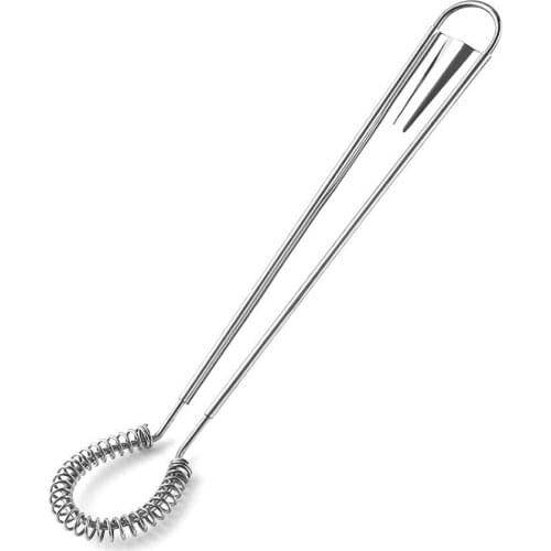 Stainless Steel Mini Egg Whisk Beater Handheld Spring Milk Frother Foamer Creamy Coffee Mixer Sauce Blender Kitchen Accessories