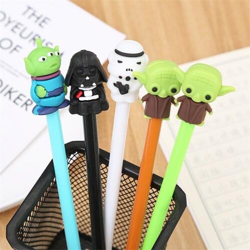 Cute Cartoon 0.5mm Black Ink Gel Pen 5 Colors Cute Animals Plastic Gel Pen For Office Stationery Girls Gifts