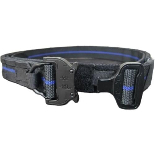 Tactical Ranger belt MOLLE system blue belt 3.8 blue line belt
