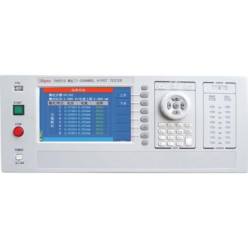 TH9010 Parallel 8-channel Hipot Tester with AC 0-5000V DC 0-6000V
