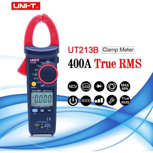 UNI-T UT213B True RMS AC Digital Clamp Meters Multimeters Digital Multimeter 400A Digital Clamp Meters