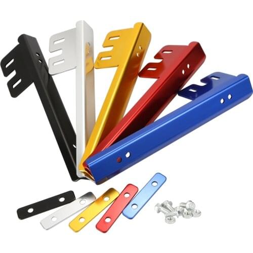 Universal Car Bumper Front License Number Plate Frames Mounting Relocate 6 Color Aluminum Bracket Holder For Volkswagen Honda