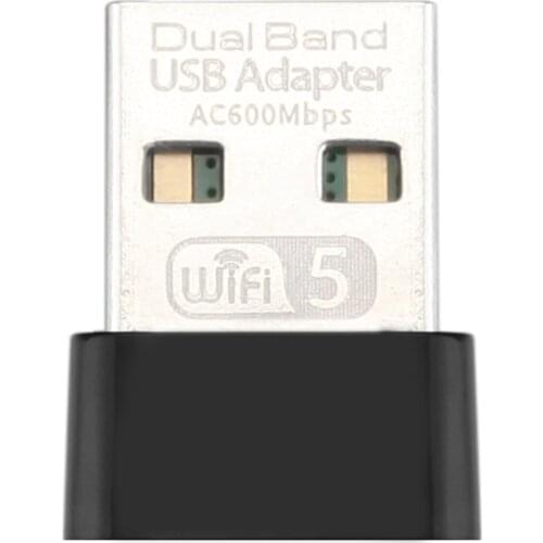 2.4GHz 5GHz USB WiFi Adapter 600Mbps WiFi Antenna Dual Band 802.11b/n/g/ac Mini Wireless Computer Network Card Receiver