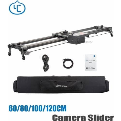 YC Onion Camera Slider Generation 3.0 Hot Dog 60cm/80cm/100cm/120cm Portable Camera Motorized Slider with Bluetooth APP Control