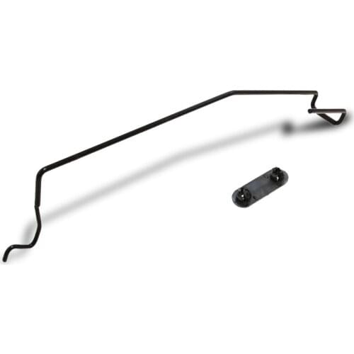 2X Black Hood Release Rod Lock Safety Catch Hood Cover Latch Handle For Ram 1500 2002-08 2500/3500 2003-09 Car Retrofit