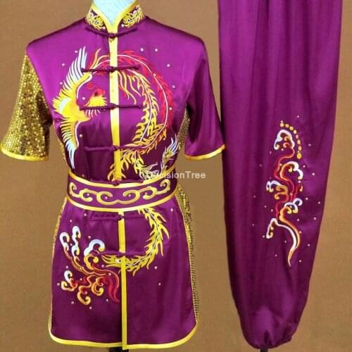 2021 chinese wushu uniform kungfu clothes martial arts suit garment male female chinese warrior costume exercise folk outfits