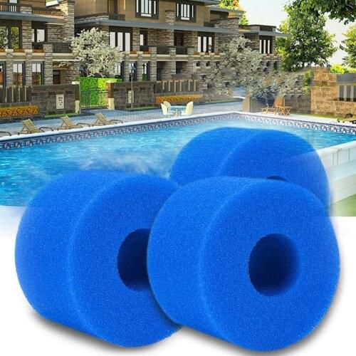 3pcs Swimming Pool Filter Foam Reusable Washable For Intex S1 Type Pool Filter Sponge Cartridge Suitable Washable Cartridge Foam