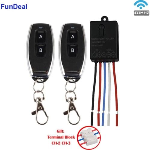 433 MHz DC12V 1CH Smart Intelligent Wireless Remote Control Electric Lock Remote Controls for Electronic Door Lock Keyless Entry