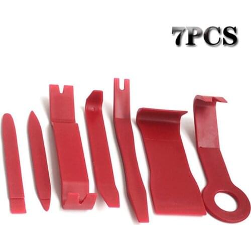 7pcs Hard Plastic Auto Car Radio Panel Interior Door Clip Panel Trim Dashboard Removal Opening Tool Set DIY Car Repair Tool Kit