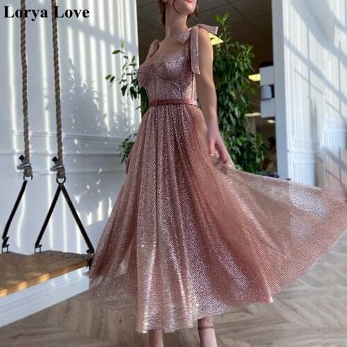 A-Line Suquins Long Prom Dresses 2021 Women Formal Party Night Pink Robe De Soiree Graduation Dress Sleeveless Evening Gowns