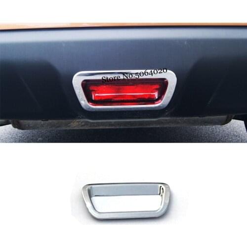 ABS Chrome For Nissan x-Trail T32 Rogue 2014 2015 2016 accessories Exterior Rear Brake Light Cover Trim Sticker car styling 1pcs