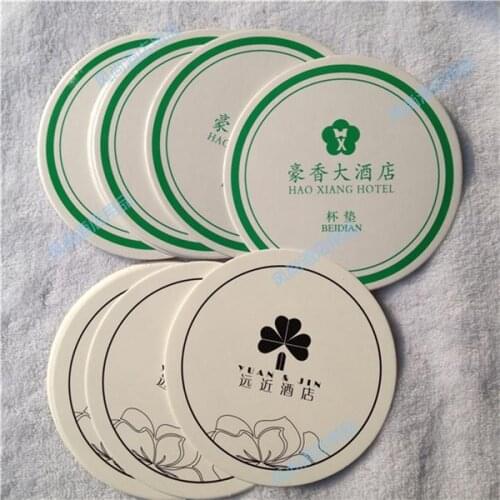 Free shipping Hotel rooms one-time coaster, cardboard coasters free shipping
