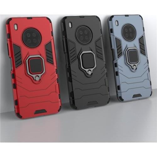 For Huawei Y9a Case Ring Holder Protective Case For Huawei Y5P Y8S Y6P Y7P Y8P Y9S Y7 Prime 2018 Phone Cover For Huawei Y9a