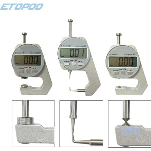 Dial Thickness Gauge 0-20mm 0-10mm Precision Aluminum Min Thickness Meter Tester Micrometer Width Measurement Analysis Tool
