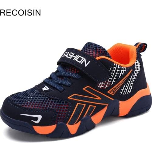 RECOISIN Summer Quality Kids Sneaker Boys Shoes Girl Toddler Casual Sport Running Breathable Mesh Shoe Velcro Fashion Footwear