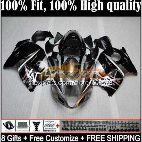 Injection For SUZUKI Hayabusa GSX-R1300 08 09 10 11 12 13 21CL.2 GSXR1300 CC 2014 2015 2016 2017 2018 2019 Fairing Black flames