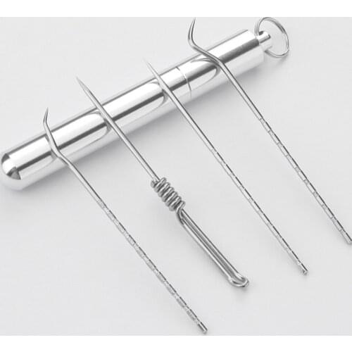 Stainless Steel Toothpick Set With Portable Toothpick Holder Outdoor Household Travel Seal Storage Mini Fruit Picks