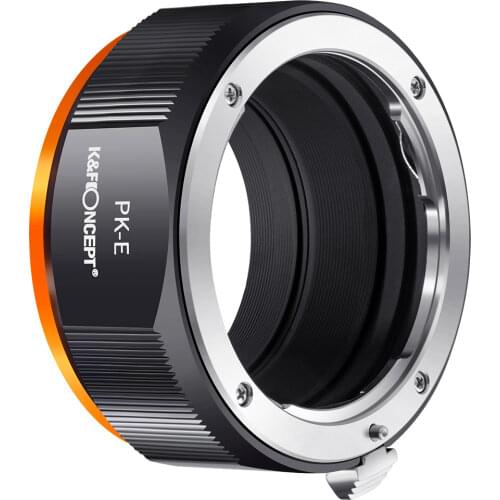 K&F Concept PK to NEX Adapter Lens Mount Adapter Compatible with Pentax K PK Mount Lens and Compatible with Sony Alpha E NEX
