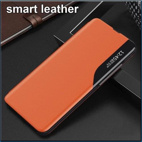 Leather Smart Window View Flip Moblie Phone Covers Case For Samsung Galaxy S20 FE S20FE S 20 FE Plus Ultra Magnetic Stand Coque