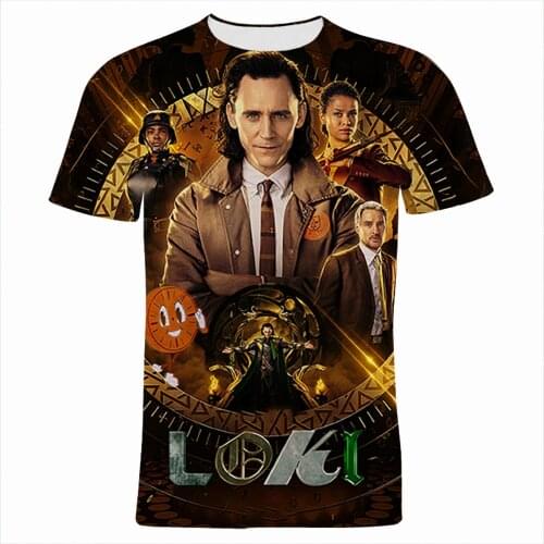 Loki Laufeyson Fashion Summer Mens T Shirt Short Sleeve Marvel 3D Printed Boy Girl Kids Tee Tops Streetwear Women T-shirts