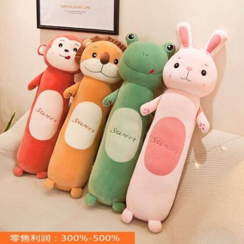 55CM Soft Stuffed Animals Kids Rabbit Doll Pillow Sleeping Cute Cartoon Plush Toy Stuffed Animal Dolls Children Birthday Gift