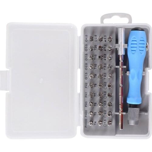 Screwdriver Set 32 in 1 Precision Screw Driver Bits, Repair Tools Kit for Mobile iPad Camera with Hex Torx Pentaloble