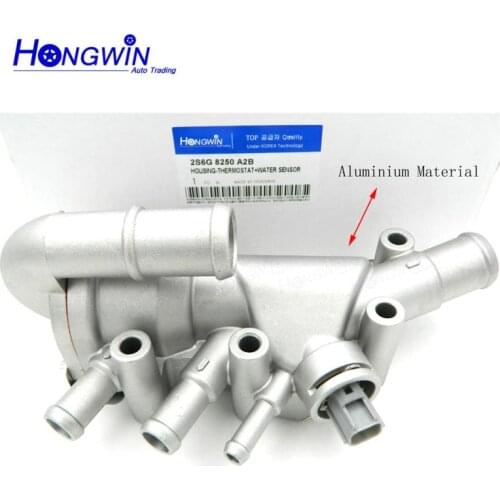 Genuine No.:2S6G8250A2B Aluminium Thermostat With Housing+Sensor&Gaskets Fits Ford Fiesta Mk5 1.3 Duratec 1149617 2S6G9K478A2B