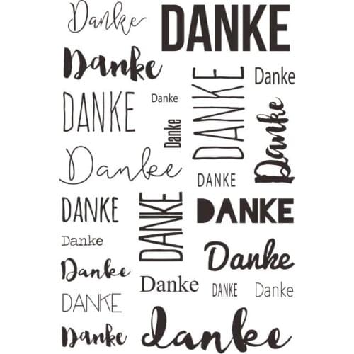 German Transparent Clear Silicone Stamp/Seal for DIY scrapbooking/photo album Decorative clear stamp G018