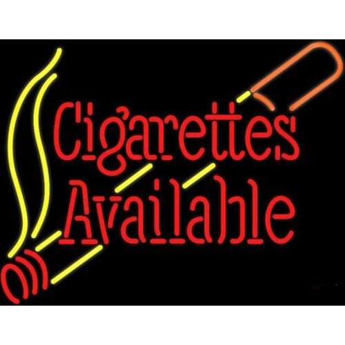 Neon Sign For Cigarettes Available neon bulb smoke resterant decorate beer bar vintage light Hotel DISPLAY Impact Attract light