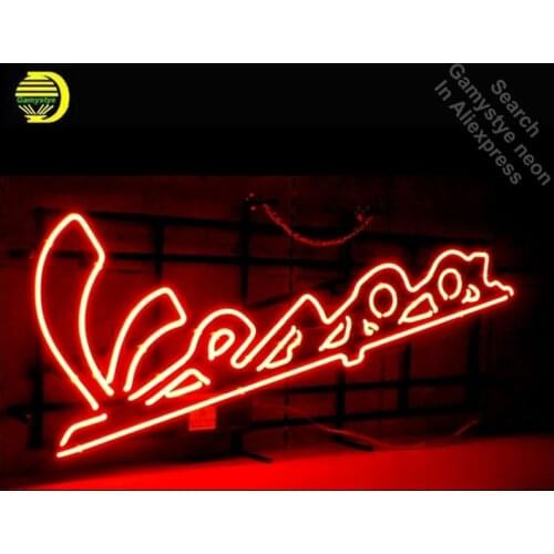 Neon Sign for Vespa Scooter Moped Neon Bulb sign Iconic handcraft Custom neon signboard shop neon wall lights Inside Room Decor