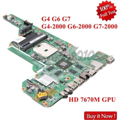 NOKOTION Laptop motherboard for HP G4 G6 G7-2000 683030-501 383030-001 DA0R53MB6E0 R53 Socket FS1 DDR3 HD7670M 1GB Fully test