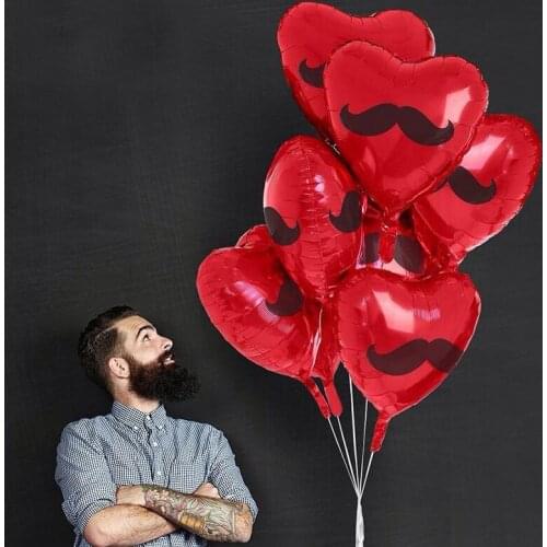Moustache shaped Foil Helium Balloons Gentleman Balloon for Wedding birthday Party Decoration adults Bouquet Kids Toys Globos