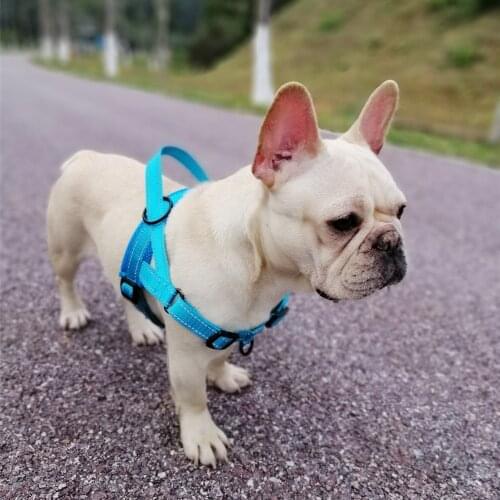 Dog Harness Pet Collar Large Dog Reflective Harness Puppy Accessories Adjustable Training Vest Pets Supplies Outdoor Demu
