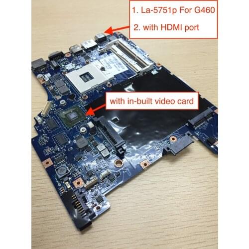 Working Perfectly for Lenovo G460 G460A Z460 LA-5751P Motherboard with Nvidia 310M GPU