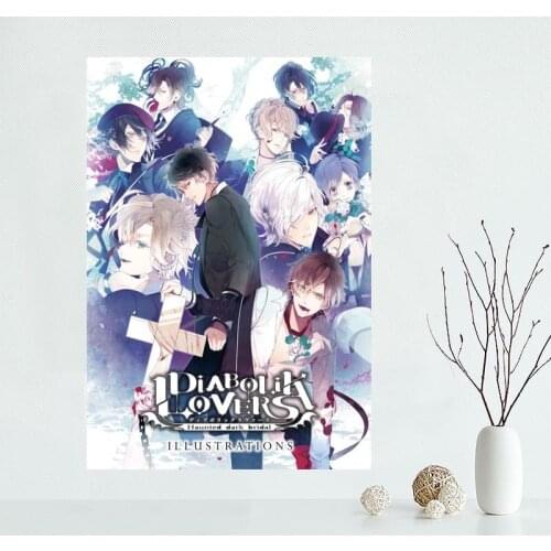 Modern Picture DIABOLIK LOVERS Poster Paintings For Living Room Wall Art Canvas Fabric Cloth Decoration Poster Wall Art Unframed