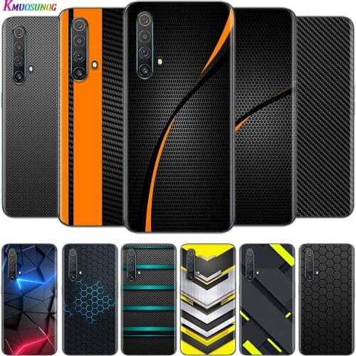 Transparent Cover Car Carbon fibre For OPPO AX7 A1K A93 A92 A73 A72 A53S A52 A32 A31 A9 A11 A7 A5 2020 Phone Case