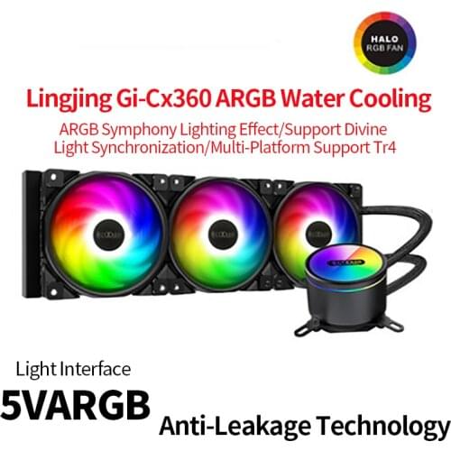 Overclocking Three Ling Mirror 360 Water-Cooled Cpu Radiator 360 Integrated Water-Cooled Argb Set Am4/2011/1151
